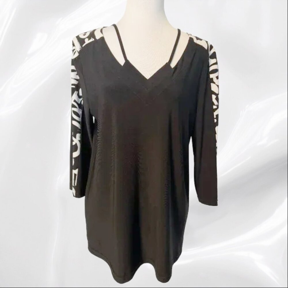 Joseph Ribkoff Black Tunic Size 8